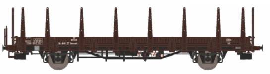 Dekas DK-873071 - H0 - Rungenwagen Ks, DSB, Ep. III - Wagen 2